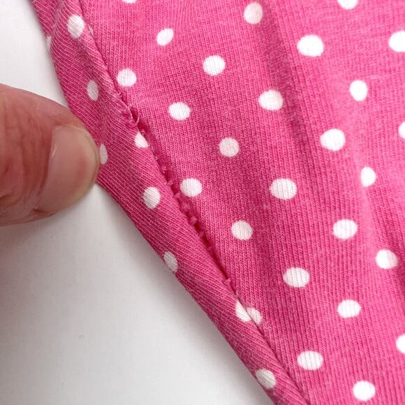 Bitty Blue Pink Polka Dot Ruffle Leggings - Picture 2 of 5